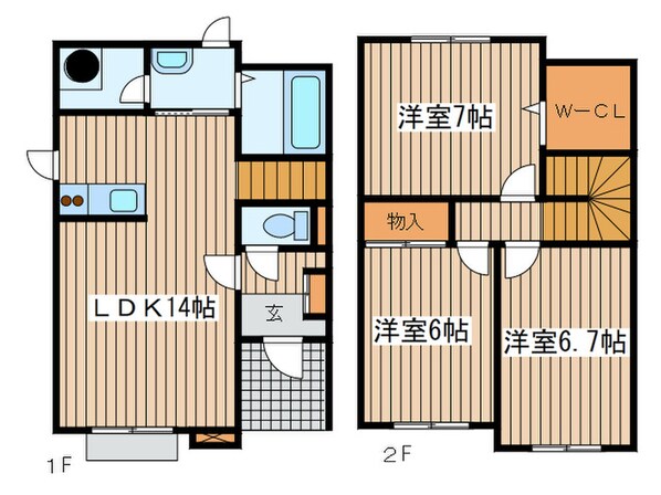 コモドⅡCの物件間取画像